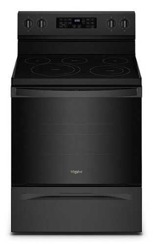 Rent to own Whirlpool - 5.3 Cu. Ft. Freestanding Electric Convection Range with Air Fry - Black