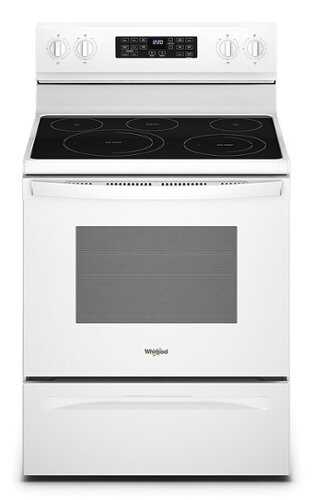 Rent to own Whirlpool - 5.3 Cu. Ft. Freestanding Electric Convection Range with Air Fry - White