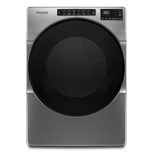 Rent to own Whirlpool - 7.4 Cu. Ft. Stackable Electric Dryer with Wrinkle Shield - Chrome Shadow