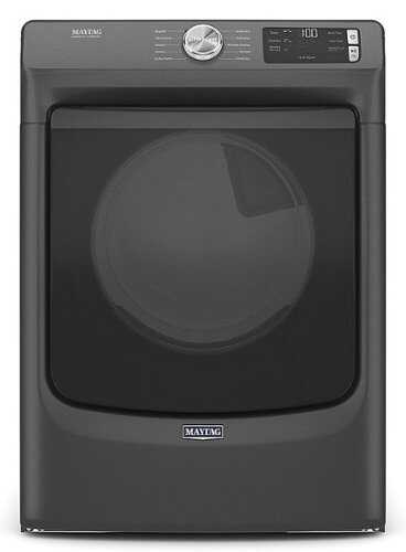 Rent To Own - Maytag - 7.3 Cu. Ft. Stackable Electric Dryer with Extra Power Button - Volcano Black