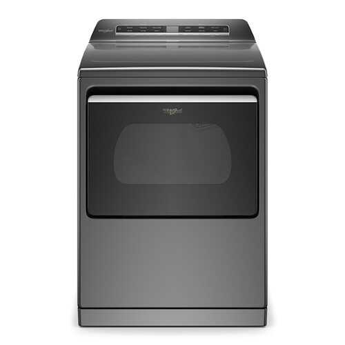 Rent To Own - Whirlpool - 7.4 Cu. Ft. Smart Electric Dryer with Steam and Advanced Moisture Sensing - Chrome Shadow