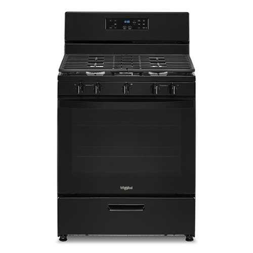 Rent to own Whirlpool - 5.1 Cu. Ft. Freestanding Gas Range with Edge to Edge Cooktop - Black