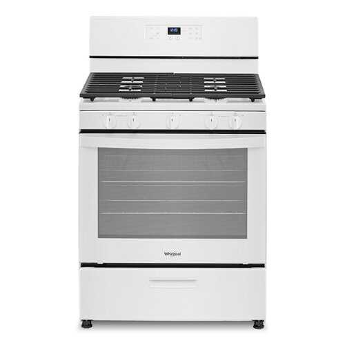 Rent to own Whirlpool - 5.1 Cu. Ft. Freestanding Gas Range with Edge to Edge Cooktop - White