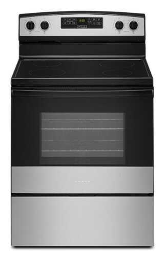 Rent to own Amana - 4.8 Cu. Ft. Freestanding Electric Range - Stainless Steel