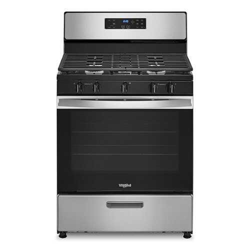 Rent to own Whirlpool - 5.1 Cu. Ft. Freestanding Gas Range with Edge to Edge Cooktop - Stainless Steel