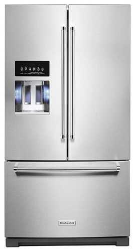 Rent to own KitchenAid - 27 Cu. Ft. French Door Refrigerator with External Water and Ice Dispenser - Stainless Steel