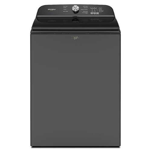 Rent To Own - Whirlpool - 5.3 Cu. Ft. High Efficiency Top Load Washer with Deep Water Wash Option - Volcano Black
