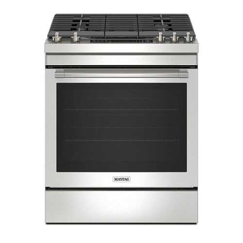 Rent to own Maytag - 6.4 Cu. Ft. Freestanding Gas Range with Air Fry - Stainless Steel