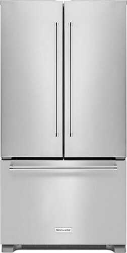 Rent To Own - KitchenAid - 21.9 Cu. Ft. French Door Counter-Depth Refrigerator - Stainless Steel