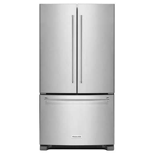 Rent To Own - KitchenAid - 25 cu. ft. French Door Refrigerator with Interior Water Dispenser - Stainless Steel