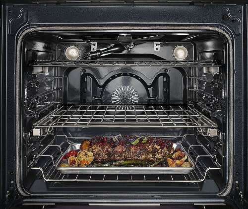 Rent to own KitchenAid - 6.5 Cu. Ft. Self-Cleaning Slide-In Gas Convection Range - Stainless Steel