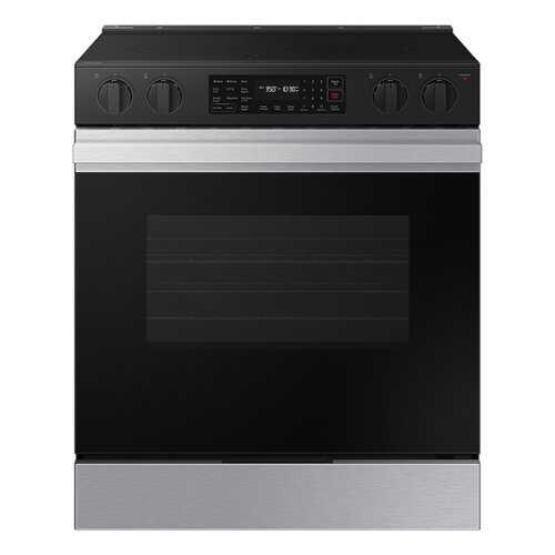 Rent to own Samsung - Bespoke 6.3 Cu. Ft. Slide-In Electric Range with Air Fry - Stainless Steel