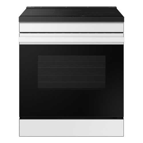 Rent to own Samsung - Bespoke 6.3 Cu. Ft. Slide-In Electric Induction Range with Air Fry - White Glass