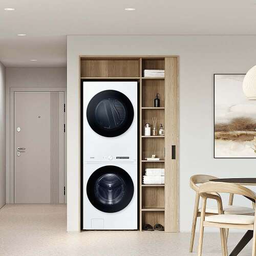 Rent to own Samsung - 4.6 Cu. Ft. Washer with Steam Wash and 7.6 Cu. Ft. Electric Dryer - White