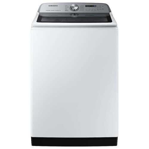 Rent To Own - Samsung - 5.2 Cu. Ft. High-Efficiency Smart Top Load Washer with Super Speed Wash - White