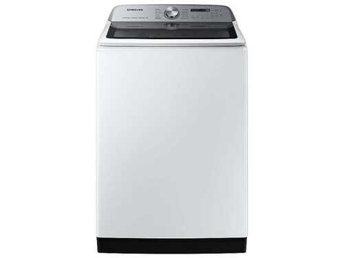 Rent to own Samsung - 5.1 Cu. Ft. High-Efficiency Smart Top Load Washer with ActiveWave Agitator - White