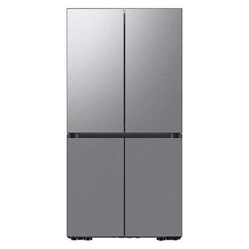 Rent to own Samsung - Bespoke 29 Cu. Ft. 4-Door Flex French Door Refrigerator with Beverage Center - Stainless Steel