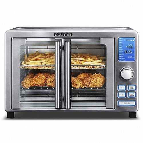 Rent to own Gourmia - French Door Digital Air Fryer Oven - Silver