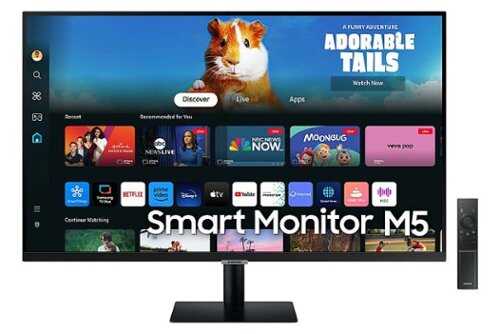 Rent to own Samsung - 32" M50D Smart FHD Monitor with Streaming TV and Speakers - Black