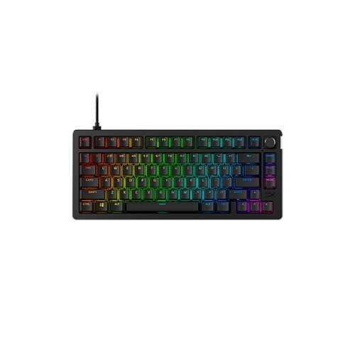 Rent to own HyperX - Alloy Rise 75 75% Wired Mechanical Linear Switch Gaming Keyboard with RGB Lighting - Black