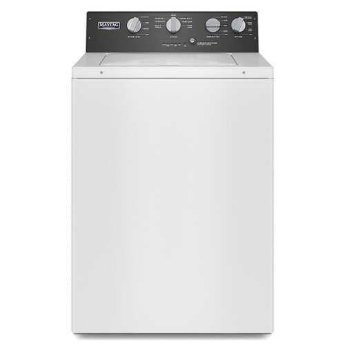 Rent to own Maytag - 3.5 Cu. Ft. High Efficiency Top Load Washer with Dual Action Agitator - White