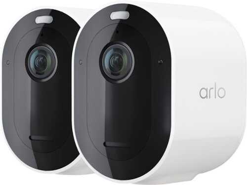 Rent To Own - Arlo - Pro 5S 2K Indoor/Outdoor Wire Free Spotlight Security Camera- 2 Camera - White