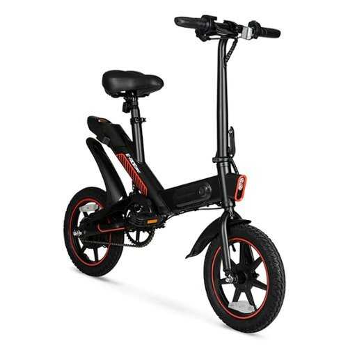 Rent to own Hyper Bicycles 14" 36V Foldable Compact Electric Bike w/Throttle, 350W Motor, Recommended Ages 14 years and up - Black