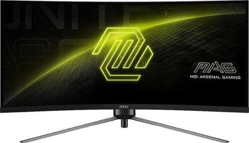 Rent To Own - MSI - MAG345CQR 34" Curved Ultra Wild QHD 180Hz 1ms Adaptive Sync Gaming Monitor with HDR ready  (DisplayPort, HDMI, ) - Black