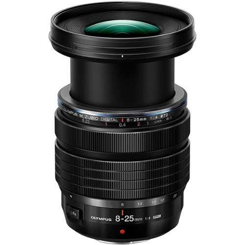 Rent to own M.ZUIKO DIGITAL 8-25 mm f/4-22 Ultra Wide Angle Zoom Lens For Olympus Micro Four Thirds Mirrorless Cameras - Black