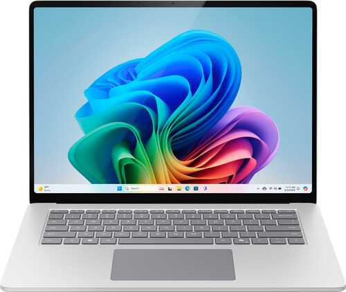 Rent to own Microsoft - Surface Laptop – Copilot+ PC – 15" Touch–Screen – Snapdragon X Elite – 16GB Memory – 256GB SSD (7th Edition) - Platinum