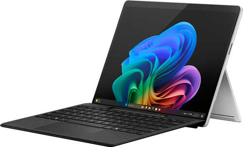 Rent to own Microsoft - Surface Pro – Copilot+ PC – 13” OLED – Snapdragon X Elite – 16GB Memory – 1TB SSD – Device Only (11th Edition) - Platinum