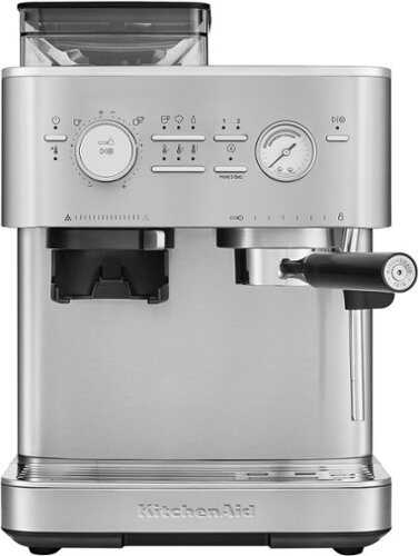 Rent To Own - KitchenAid Semi Automatic Espresso Machine with Burr Grinder, KES6551 - Stainless Steel