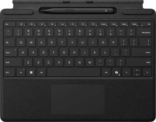 Rent to own Microsoft - Surface Slim Pen (2nd Edition) and Pro Keyboard for Pro 13" (11th Edition), Pro 9, and Pro 8 - Black