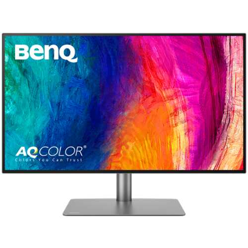 Rent to own BenQ - AQCOLOR PD3225U 31.5" IPS Black LED 4K P3 Mac Compatible Monitor (HDMI/DP/Thunderbolt 3 85W) - Metallic gray