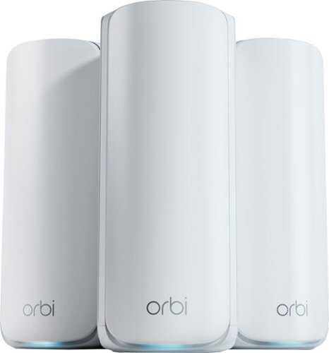 Rent to own NETGEAR - Orbi 770 Series BE11000 Tri-Band Mesh Wi-Fi 7 System (3-pack) - White