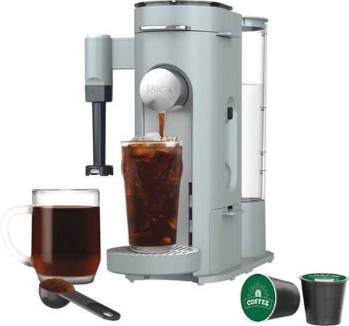 Rent to own Ninja - Pods & Grounds Specialty Single-Serve Iced Coffee Maker, K-Cup Pod Compatible with Foldaway Milk Frother - Glacier Blue