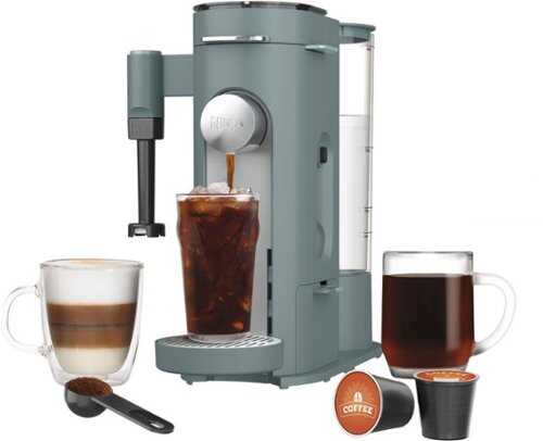 Rent to own Ninja - Pods & Grounds Specialty Single-Serve Iced Coffee Maker, K-Cup Pod Compatible with Foldaway Milk Frother - Sage Green