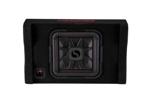 Rent to own KICKER - L7T 12" 2-Ohm Down-Firing Enclsure Subwoofer - Black