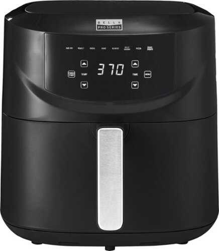 Rent to own Bella Pro - 8-qt. Touchscreen Air Fryer with Divided Basket - Matte Black