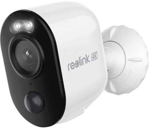 Rent To Own - Reolink Argus Series B350 Outdoor Camera Battery/Solar-Powered 4K 64GB - White