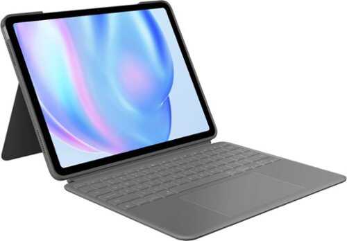 Rent to own Logitech - Combo Touch for iPad Air 13” with Detachable Backlit Keyboard with Kickstand - Oxford Gray
