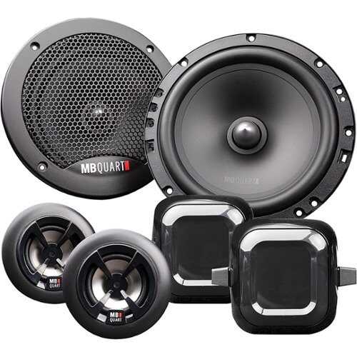 Rent to own MB Quart - Discus 6-1/2" 2-Way Car Speakers with Polypropylene Cones (Pair) - Black