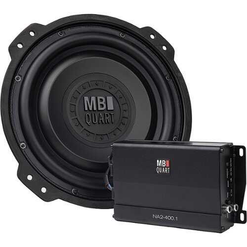 Rent to own MB Quart - Jeep JL Wrangler Tuned 10" Single-Voice-Coil 2-Ohm Subwoofer with Integrated 400W Amp - Black