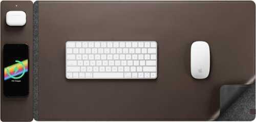 Rent to own JOURNEY - ALTI Wireless Charging Desk Mat - Dark Brown - Dark Brown