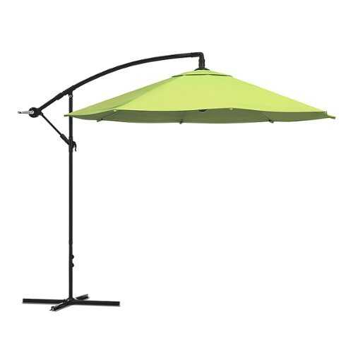 Rent to own Pure Garden 10-Ft Offset Patio Umbrella, Lime Green - Lime Green