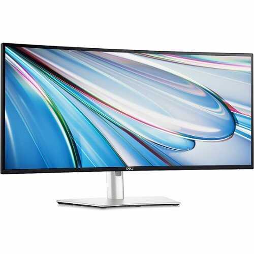 Rent to own Dell - 34.1" IPS LED Curved 120Hz Monitor (USB, HDMI) - Black, Silver, Multicolor