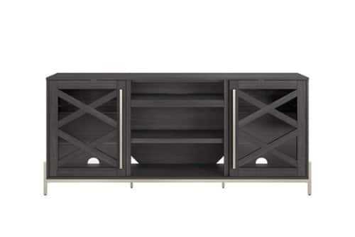 Rent to own Whalen Furniture - Adelia 65in TV Console - Dark Steel Gray