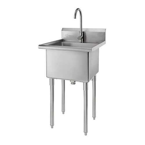 Rent to own TRINITY EcoStorage® | Stainless Steel Utility Sink | NSF | w/ Faucet - Stainless Steel