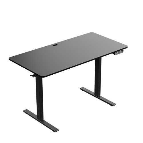 Rent to own HUANUO - Extra Large Adjustable Standing Desk - 63″ x 28″ - Black