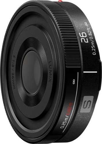 Rent to own Panasonic - LUMIX S 26mm F8 (S-R26) Fixed Focal Length Pancake Lens for LUMIX S series Camera - Black